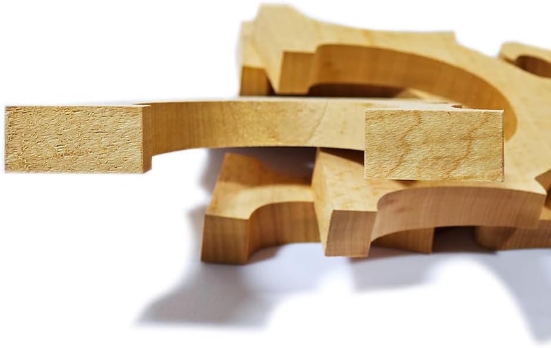 ModouString Cello bridge 4/4 Full Size Solid Maple wood Replacement Cello Parts Compatible with Cello Musical Instrument Accessory 5 pcs - Image 3